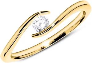 Verlobungsring aus 14K Gold mit Diamant 0,15 ct.