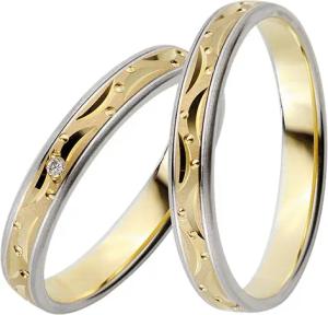 Trauringe Gelb-Weißgold 3,5mm