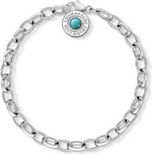 Charm Armband aus 925er Silber mit Türkis