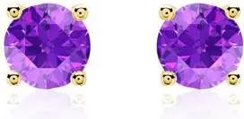 Ohrstecker für Damen aus 585er Gold mit Amethysten