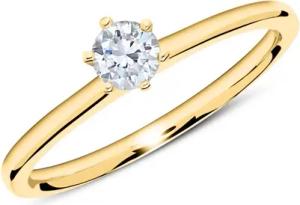 Verlobungsring aus 750er Gold mit Diamant 0,25 ct.