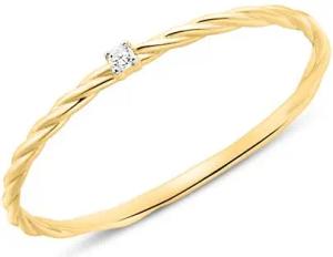Ring für Damen aus 14K Gold mit Diamant