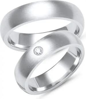 Eheringe 750er Weissgold mit Diamant
