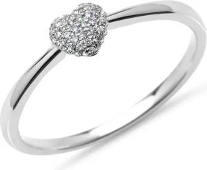 Diamantring Herzmotiv 0,10 ct 750er Weißgold