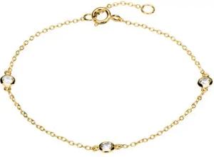 Armband aus vergoldetem 925er Silber mit Zirkonia