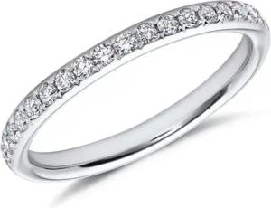 Rhodinierter Diamantring aus 750er Weißgold