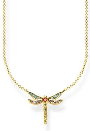 Kette Libelle klein für Damen 925er Silber vergoldet