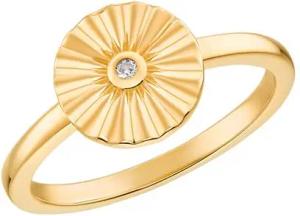 Ring Sonne für Damen aus vergoldetem Sterlingsilber