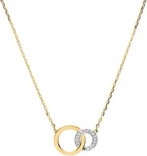 Kette Kreise aus 585er Gold Diamanten