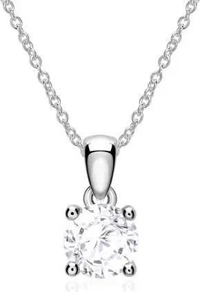 585er Weißgold Kette mit Weißtopas