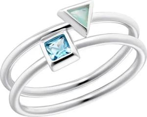 Ringset aus Sterlingsilber mit Zirkonia für Damen