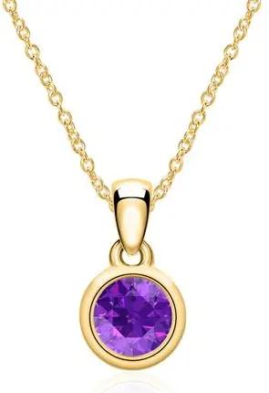 Kette mit Amethyst Anhänger aus 585er Gold