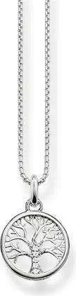Kette 925er Sterlingsilber Lebensbaum mit Zirkonia