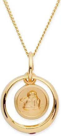 333er Gold Taufkette Rubin Engel