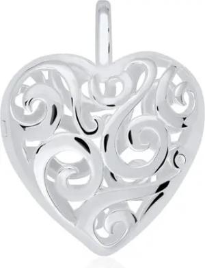 Herzförmiges Medaillon aus Sterlingsilber