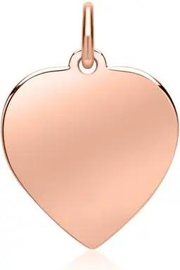 Gravur Herzanhänger aus 333er Roségold