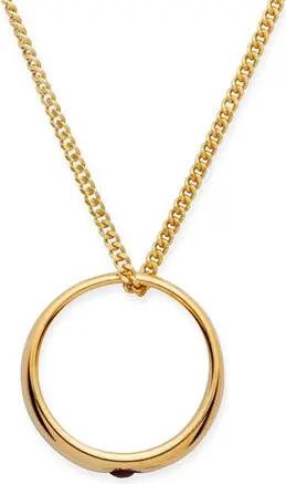 333er Gelbgold Taufkette poliert Rubin