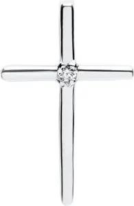 Anhänger 585er Weißgold Diamant 0,008 ct.