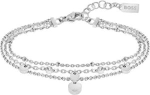 Layerarmband Iris für Damen aus Edelstahl, Glassteine