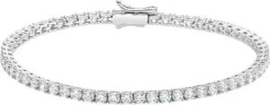 Diamant-Tennisarmband aus Weißgold oder Platin