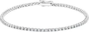 Tennisarmband mit Diamanten aus Weißgold oder Platin