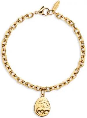Treasure Bold Drop Armband für Damen, Edelstahl, gold