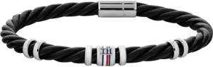 Armband Casual für Herren aus schwarzem Leder