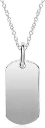 Kette mit Dog Tag aus Sterlingsilber