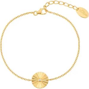 Armkette Sonne für Damen aus Sterlingsilber, gold