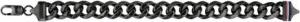 Herrenarmband Dressed up aus schwarzem Edelstahl