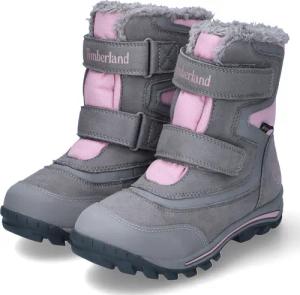 Timberland Winterstiefeletten CHILLBERG 2-STRAP GTX für Mädchen im SALE - Gr. 33 - grau - Leder & Textil