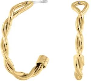 Damen Steckcreolen aus Edelstahl, IP Gold