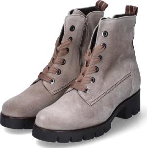 Gabor Schnürstiefeletten für Damen im SALE - Gr. 8 - taupe - Rauleder