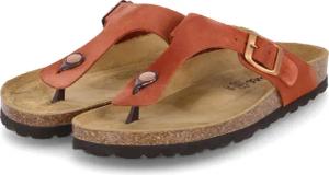 Beliana Zehentrenner für Damen im SALE - Gr. 39 - orange - Rauleder