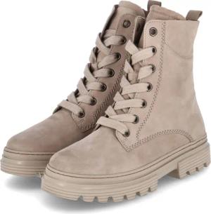 Gabor Schnürstiefeletten für Damen im SALE - Gr. 6 1/2 - beige - Rauleder