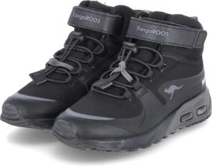 Kangaroos High Sneaker KX-HYDRO für Jungen im SALE - Gr. 30 - schwarz - Textil & Synthetik