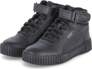 Puma High Sneaker CARINA 2.0 für Mädchen - Gr. 35 1/2 - schwarz - Leder und Synthetik