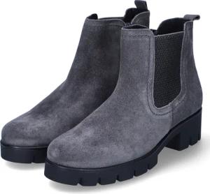 Gabor Chelsea Boots für Damen im SALE - Gr. 7 - grau - Rauleder