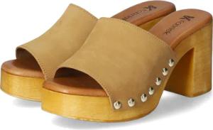 Kaerlek Kaerlek Damen Clogs/ Pantoletten Braun für Damen im SALE - Gr. 37 - braun - Rauleder