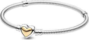 Gliederarmband gewölbtes goldenes Herz