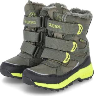 KAPPA Winterstiefeletten VIPOS für Jungen im SALE - Gr. 37 - grün - Textil & Synthetik