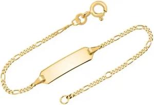 585er Goldarmband: ID-Armband Gold 14cm