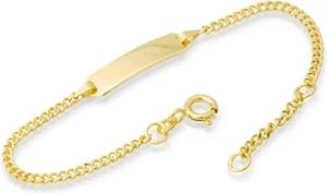 333er Goldarmband: ID-Armband Gold 16cm