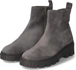 Gabor Stiefeletten für Damen im SALE - Gr. 7 - grau - Rauleder