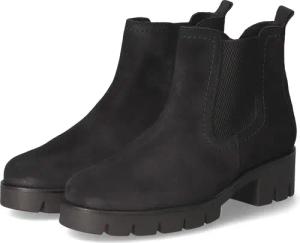 Gabor Ankle Boots für Damen - Gr. 7 - schwarz - Rauleder