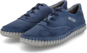 Bugatti Slipper für Herren im SALE - Gr. 42 - blau - Leder