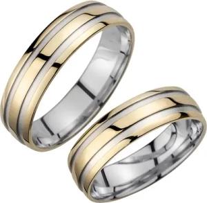 Eheringe Gelb- und Weißgold Breite 5,5 mm