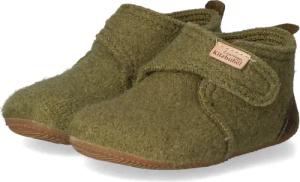 Living Kitzbühel Hausschuhe für Jungen im SALE - Gr. 24 - grün - Leder & Textil