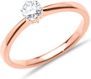 750er Roségoldring mit Diamant 0,25 ct.
