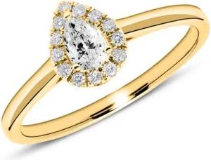 Verlobungsring aus 750er Gold mit Diamanten